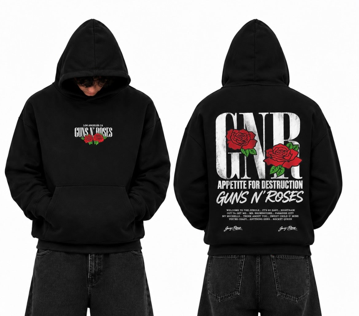 Hoodie Guns N Roses over size