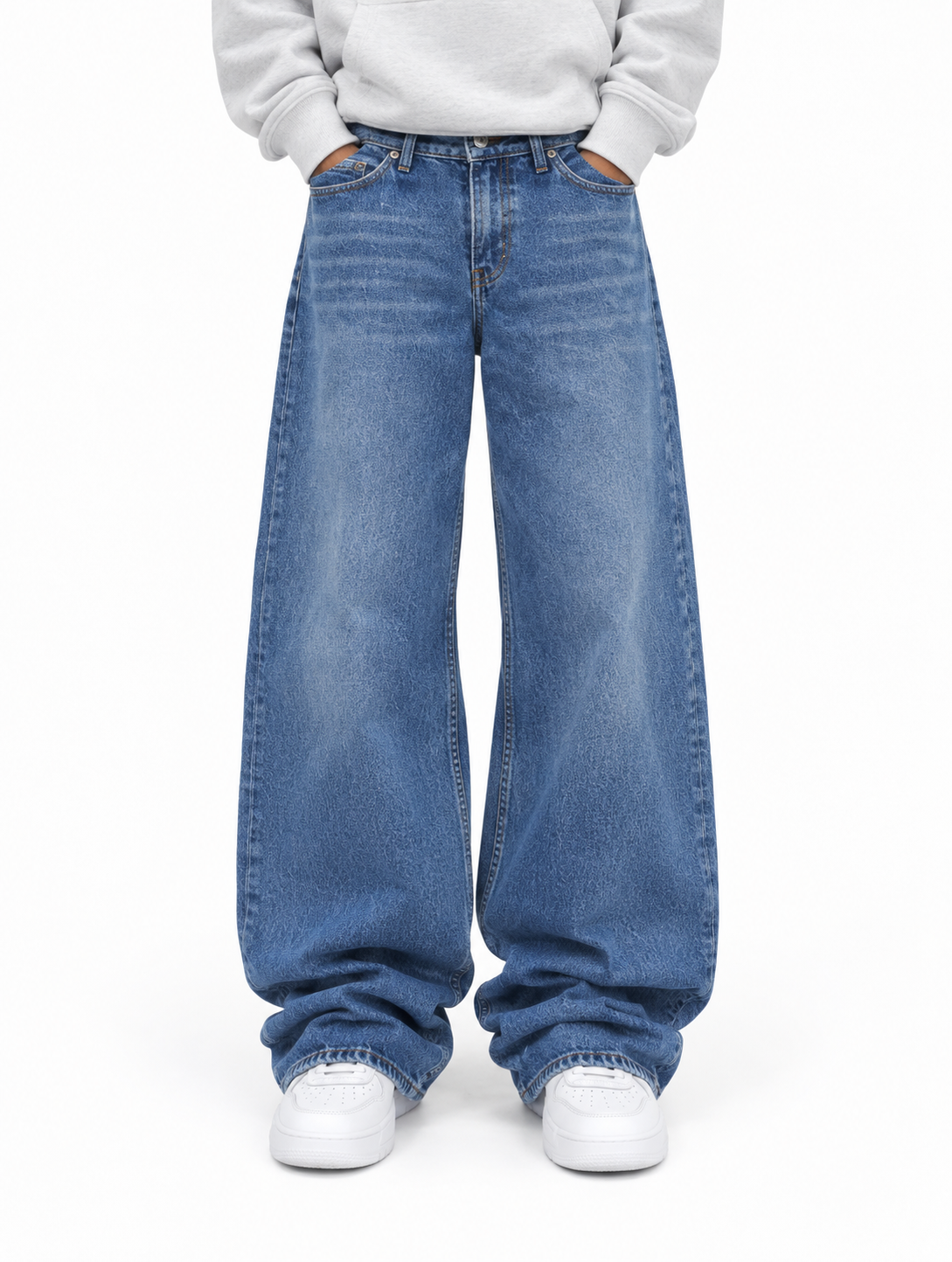 Jean bleu classique super Baggy