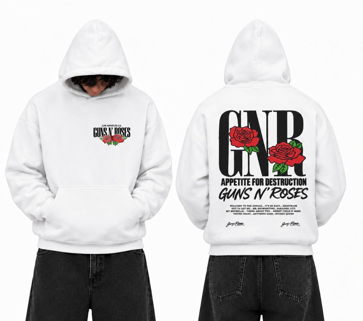 Hoodie Guns N Roses over size