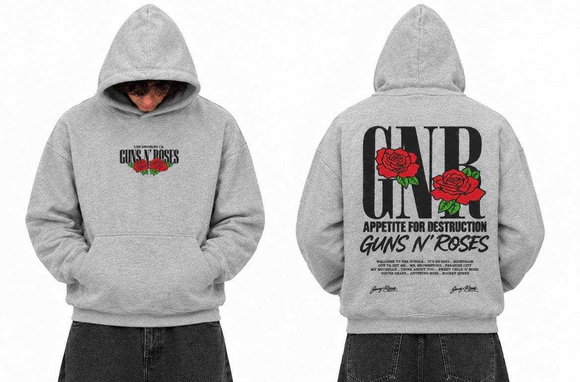 Hoodie Guns N Roses over size